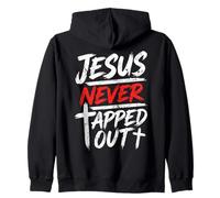 Jesus Never Tapped Out Christian Wrestling Apparel Sweat à Capuche