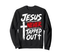 Jesus Never Tapped Out Christian Wrestling Apparel Sweatshirt