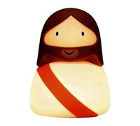 Jesus Night Light, Dimmable Rechargeable Religious Lamp, LED Touch Control Jesus Figure, Gentle Bedtime Comfort, Soft Glow Sleeping Support Function, Religious Night Lamp for Kids Room Nursery Bedroom