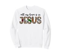 Jésus Noël Chrétiens Hommes et Femmes Qui Aiment Dieu Christ Sweatshirt
