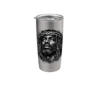 Jésus Noir, Christianisme, Église, Christ, Jésus Gobelet isotherme en acier inoxydable double paroi