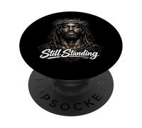 Jésus Noir, Christianisme, Église, Christ, Jésus PopSockets PopGrip Adhésif