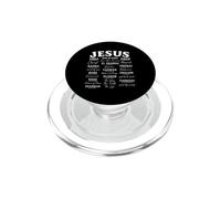 Jésus nomme Shalom Foi chrétienne Religieuse Écriture biblique PopSockets PopGrip pour MagSafe