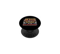 Jesus Not A Religion It's A Relationship PopSockets PopGrip Adhésif