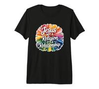 Jesus Not A Religion It's A Relationship T-Shirt Haut de Gamme