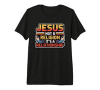 Jesus Not A Religion It's A Relationship T-Shirt Haut de Gamme