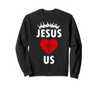 JÉSUS Nous Aime, CHRÉTIENS, Religieux Sweatshirt