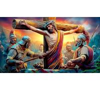 Jesus-on-The-Croix Puzzle 1000 pièces Educa Jouet en Bois Divertissement créatif Décoration Intérieure Jeu éducatif Challenge Toy pour Adultes & Enfants des 14 Ans Jesus-on-the-croix75x50cm/1000pcs