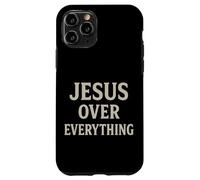 Jesus Over Everything Chrétien Inspiration Motivation Coque pour iPhone 11 Pro
