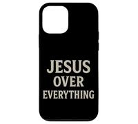 Jesus Over Everything Chrétien Inspiration Motivation Coque pour iPhone 12 Mini