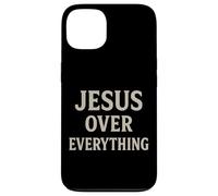Jesus Over Everything Chrétien Inspiration Motivation Coque pour iPhone 13