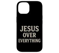 Jesus Over Everything Chrétien Inspiration Motivation Coque pour iPhone 14