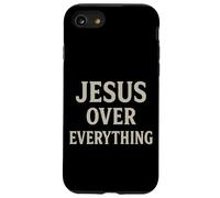 Jesus Over Everything Chrétien Inspiration Motivation Coque pour iPhone SE (2020) / 7/8