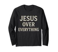 Jesus Over Everything Chrétien Inspiration Motivation Manche Longue