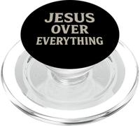 Jesus Over Everything Chrétien Inspiration Motivation PopSockets PopGrip pour MagSafe