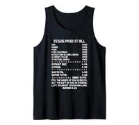 Jesus Paid-It All Christianisme Bible chrétienne Romains 6 23 Débardeur