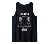 Jesus Paid It All Receipt Débardeur