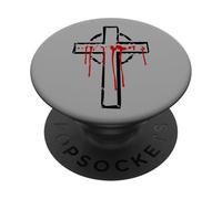 Jésus Passion Christ Crucifix Foi Golgotha Dieu Inquisition PopSockets PopGrip Adhésif