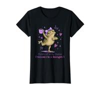 Jésus Pense Que Je suis Delight Sassy Toad Coffee T-Shirt Graphique avec Valeur, Femme, Noir, M