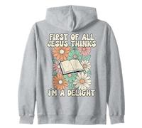 Jésus Pense Que Je suis Un délice Floral chrétien drôle Sweat à Capuche