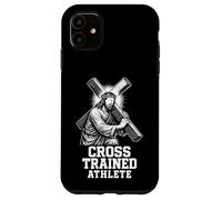 Jésus Portant Un athlète d'entraînement chrétien croisé Coque pour iPhone 11