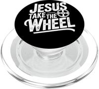 Jésus Prend la Roue drôle chrétien PopSockets PopGrip pour MagSafe