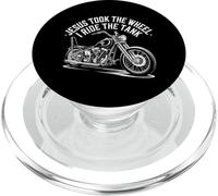 Jésus Prend Le Volant Je Monte Le Réservoir Biker Chrétien PopSockets PopGrip pour MagSafe