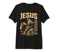 Jésus Prend Les rênes de l'art de l'écriture T-Shirt Haut de Gamme