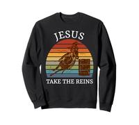 Jésus Prend Les rênes | Funny Barrel Racing Sweatshirt