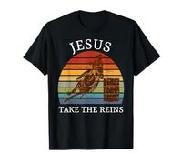 Jésus Prend Les rênes | Funny Barrel Racing T-Shirt