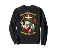 Jesus Puns Diffuse l'évangile Cool Mens Christian Faith Sweatshirt