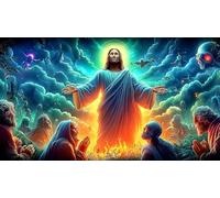 Jésus Puzzle pour Adultes et Enfants 1000 pièces Jeu Stimulant Cadeau Amusant & Activité Maison pour décoration Murale et Cadeaux 38x52cm/1000pcs