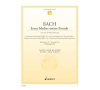 Jésus que ma joie demeure: Choral issu de la cantate BWV 147. BWV 147. flute and piano.