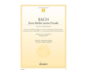 Jésus que ma joie demeure: Choral issu de la cantate BWV 147. BWV 147. flute and piano.