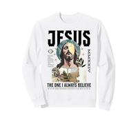 Jésus Religieux Chrétien Celui Qui croit Dieu Foi Jésus Sweatshirt