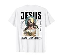Jésus Religieux Chrétien Celui Qui croit Dieu Foi Jésus T-Shirt