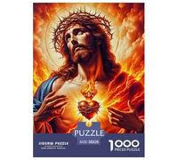 Jésus - Religion 1000 Pièces croyance Religieuse Puzzle Adulte Un Puzzle Difficile Jeu De Puzzle pour Toute La Famille Enfants Décoration De La Maison 38x26cm/1000pcs