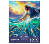 Jésus - Religion 1000 Pièces croyance Religieuse Puzzles pour Adultes Un Puzzle Difficile Jeu De Puzzle pour Toute La Famille Enfants Décoration De La Maison 70x50cm/1000pcs
