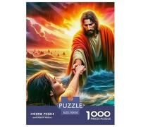 Jésus - Religion 1000 Pièces Le christianisme Puzzle en Papier Détente Décoration Moderne Adultes Et Adolescents Dès 14 Ans 70x50cm/1000pcs