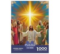 Jésus - Religion 1000 Pièces Le christianisme Puzzle en Papier Jeu D'intelligence Cadeau Unique Adultes Et Adolescents Dès 14 Ans 38x26cm/1000pcs