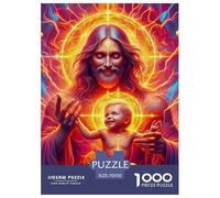 Jésus - Religion 1000 Pièces Le christianisme Puzzle en Papier Jeu Éduchatif Défi Cadeau Unique Adultes Et Adolescents Dès 14 Ans 70x50cm/1000pcs