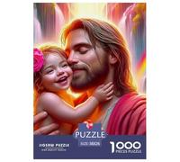 Jésus - Religion 1000 Pièces Le christianisme Puzzle en Papier Jeu Éduchatif Défi Cadeau Unique Adultes Et Adolescents Dès 14 Ans 38x26cm/1000pcs