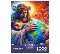 Jésus - Religion 1000 Pièces Le christianisme Puzzle pour Adultes Jeu D'intelligence Cadeau Unique Adultes Et Adolescents Dès 14 Ans 38x26cm/1000pcs
