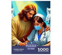 Jésus - Religion 1000 Pièces Le christianisme Puzzle pour Adultes Jeu D'intelligence Cadeau Unique Adultes Et Adolescents Dès 14 Ans 38x26cm/1000pcs