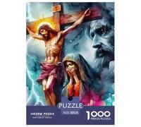 Jésus - Religion 1000 Pièces Le christianisme Puzzle pour Adultes Jeu D'intelligence Décoration Moderne Adultes Et Adolescents Dès 14 Ans 38x26cm/1000pcs
