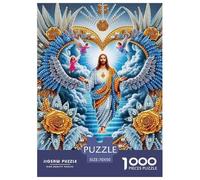 Jésus - Religion 1000 Pièces Le christianisme Puzzle pour Adultes Jeu D'intelligence Décoration Moderne Adultes Et Adolescents Dès 14 Ans 70x50cm/1000pcs