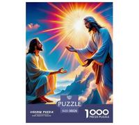 Jésus - Religion 1000 Pièces Le christianisme Puzzle pour Adultes Jeu Éduchatif Défi Cadeau Unique Adultes Et Adolescents Dès 14 Ans 38x26cm/1000pcs