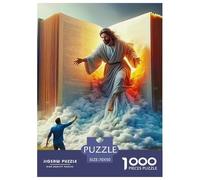 Jésus - Religion 1000 Pièces Le christianisme Puzzle pour Adultes Matériaux Recyclés Décoration Moderne Adultes Et Adolescents Dès 14 Ans 70x50cm/1000pcs