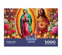 Jésus - Religion 1000 Pièces Puzzle Pour Adultes Jeux Éduchatifs Divertissement Apaisant Entraîner La Mémoire Du Cerveau Pour Toute La Famille, Cadeaux Pour Femmes, Cadeaux Pour Hommes 70x50cm/1000pcs