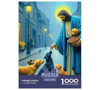 Jésus - Religion 1000 Pièces Puzzle pour Adultes Jeux Éduchatifs Divertissement Apaisant Entraîner La Mémoire du Cerveau Cadeaux pour Adultes 70x50cm/1000pcs